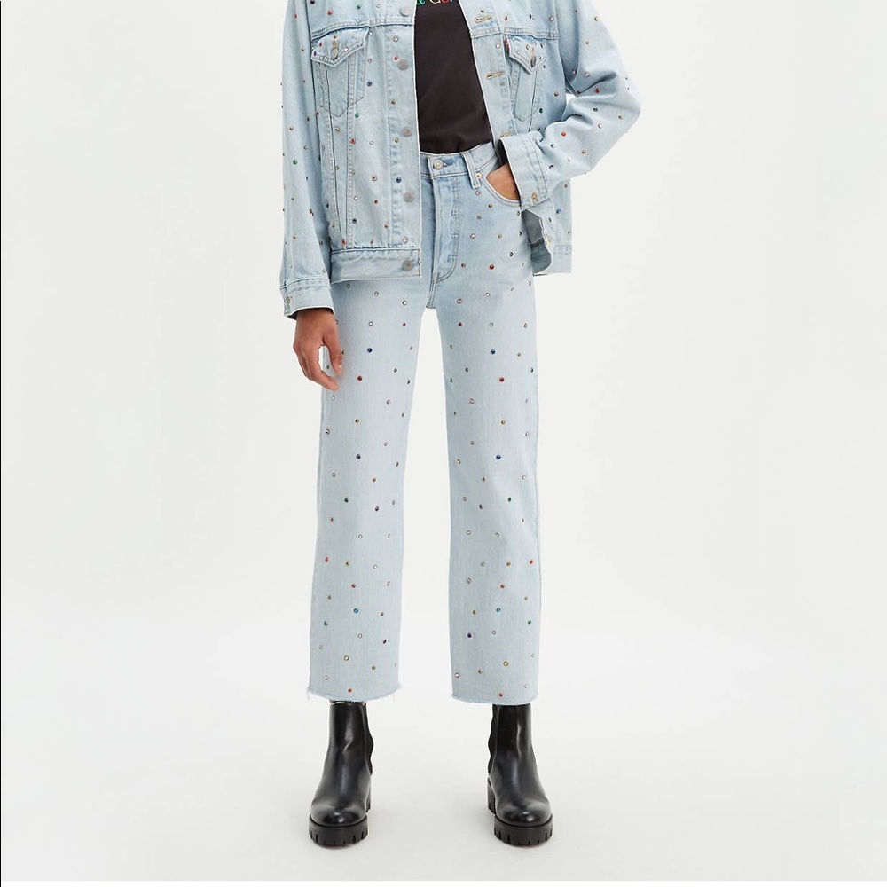 Levi’s Ribcage Straight Ankle Studded Women's Jean